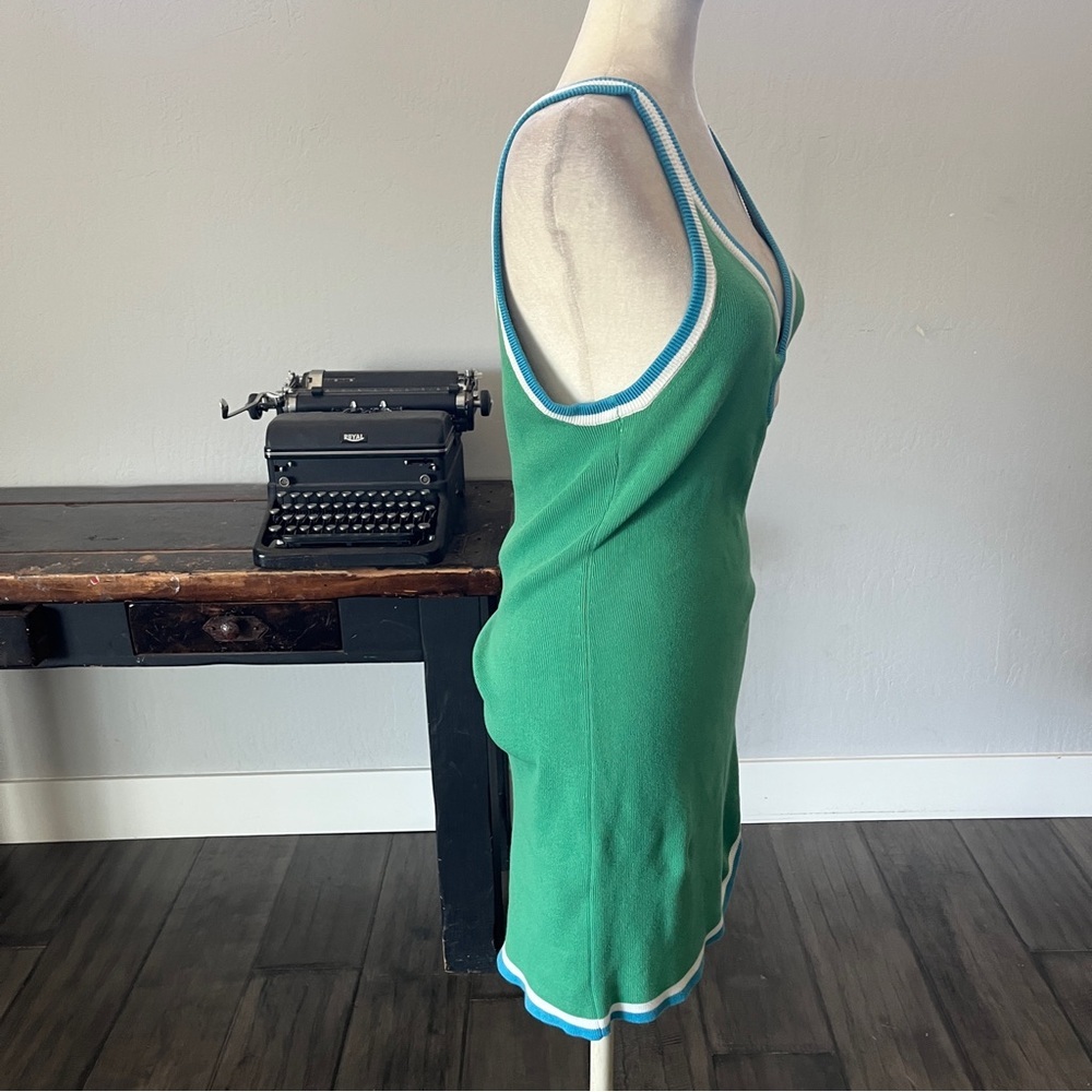 Free People Green Blair Sweater Knit Dress - Size Large - Picture 9 of 16